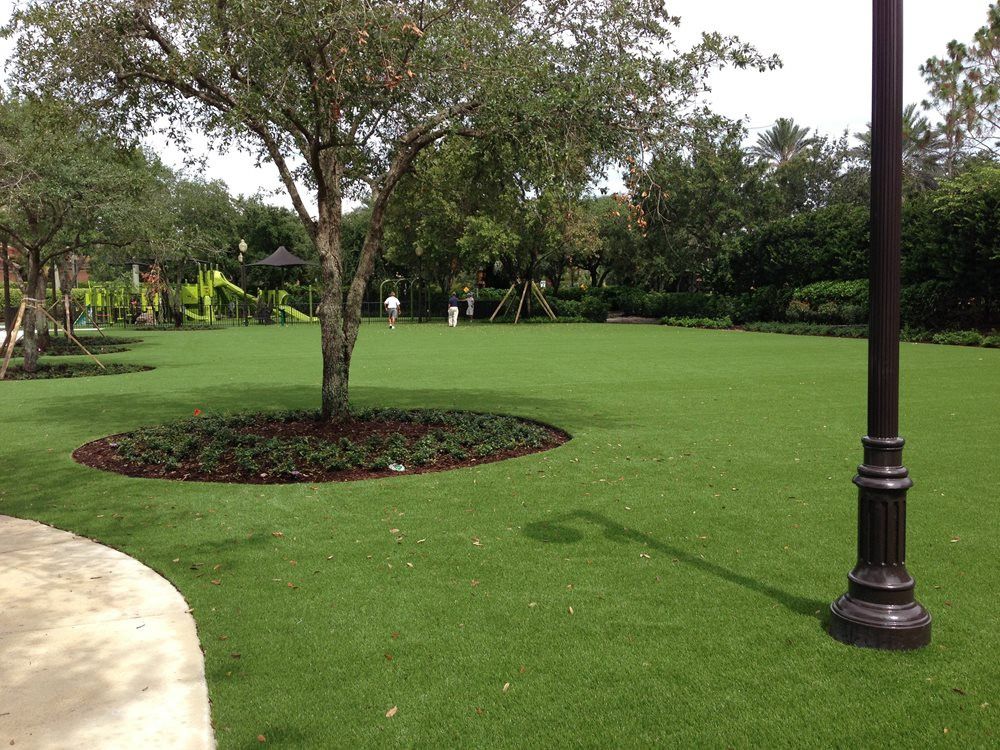 Naperville commercial artificial grass landscaping