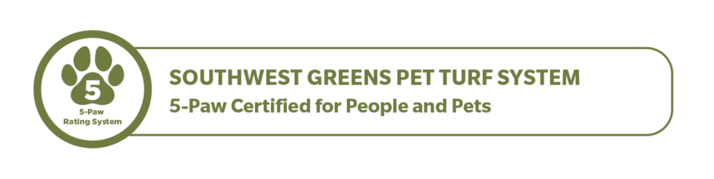 Southwest Greens of Illinois Pet Turf System 5-Paw Certified for People and Pets